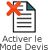 Passer en mode devis