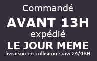 command� avant 13h, exp�di� le jour m�me en collisimo suivi