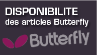 Disponibilit� des articles Butterfly